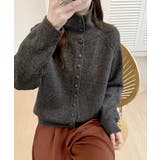 くるみボタンハイネックニットカーディガン | SUNSHINE CLOSET | 詳細画像8