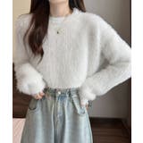 ショート丈 シャギーニットトップス韓国風 | SUNSHINE CLOSET | 詳細画像10