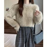 ショート丈 シャギーニットトップス韓国風 | SUNSHINE CLOSET | 詳細画像11