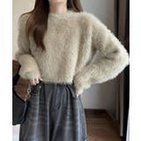 ショート丈 シャギーニットトップス韓国風 | SUNSHINE CLOSET | 詳細画像12