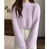 ショート丈 シャギーニットトップス韓国風 | SUNSHINE CLOSET | 詳細画像18