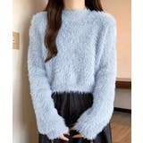 ショート丈 シャギーニットトップス韓国風 | SUNSHINE CLOSET | 詳細画像2