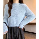 ショート丈 シャギーニットトップス韓国風 | SUNSHINE CLOSET | 詳細画像3