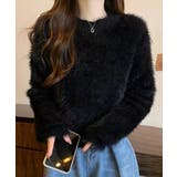 ショート丈 シャギーニットトップス韓国風 | SUNSHINE CLOSET | 詳細画像6