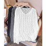 メッシュニット 透かし編みトップス 長袖 | SUNSHINE CLOSET | 詳細画像5 