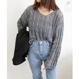メッシュニット 透かし編みトップス 長袖 | SUNSHINE CLOSET | 詳細画像7 