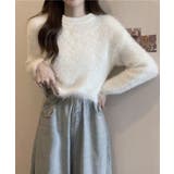 ショート丈シャギーニットレディース韓国風 | SUNSHINE CLOSET | 詳細画像12 