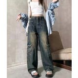ウォッシュデニムカーゴパンツ レディース | SUNSHINE CLOSET | 詳細画像10 
