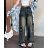 ウォッシュデニムカーゴパンツ レディース | SUNSHINE CLOSET | 詳細画像11 