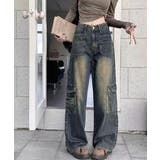 ウォッシュデニムカーゴパンツ レディース | SUNSHINE CLOSET | 詳細画像2 