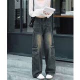 ウォッシュデニムカーゴパンツ レディース | SUNSHINE CLOSET | 詳細画像8 