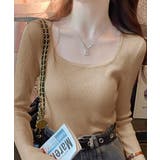 Uネックリブトップススクエアネックニット | SUNSHINE CLOSET | 詳細画像13