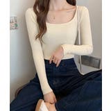 Uネックリブトップススクエアネックニット | SUNSHINE CLOSET | 詳細画像4
