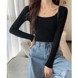 Uネックリブトップススクエアネックニット | SUNSHINE CLOSET | 詳細画像5