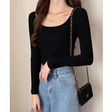 Uネックリブトップススクエアネックニット | SUNSHINE CLOSET | 詳細画像7