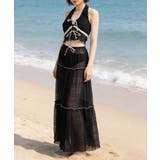 ホルタートップスセクシービキニボトム ティアードスカート おしゃれリゾート水着セ… | SUNSHINE CLOSET | 詳細画像8 