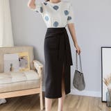 タイトスカート 膝丈 ウエストリボン韓国 | SUNSHINE CLOSET | 詳細画像4 