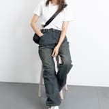 ハイウエスト デニム ワイドパンツ 韓国 | SUNSHINE CLOSET | 詳細画像29