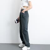 ハイウエスト デニム ワイドパンツ 韓国 | SUNSHINE CLOSET | 詳細画像30