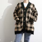 ニット カーディガン チェック柄 | SUNSHINE CLOSET | 詳細画像16 