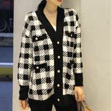 ニット カーディガン チェック柄 | SUNSHINE CLOSET | 詳細画像6 