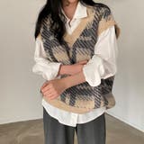 ニットベスト レディース ニットジレ秋冬 | SUNSHINE CLOSET | 詳細画像1