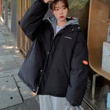 フーデッド エコダウンジャケット重ね着風 | SUNSHINE CLOSET | 詳細画像1 