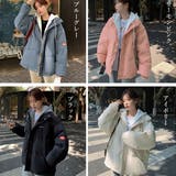 フーデッド エコダウンジャケット重ね着風 | SUNSHINE CLOSET | 詳細画像2 