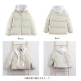 フーデッド エコダウンジャケット重ね着風 | SUNSHINE CLOSET | 詳細画像3 