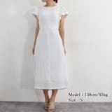 リネン混 ロングワンピース レディース白 | ANGELCLOSET | 詳細画像14