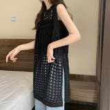 メッシュサマーニットワンピース スリット | ANGELCLOSET | 詳細画像5