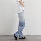 ダメージ デニムパンツ ハイウエスト韓国 | SUNSHINE CLOSET | 詳細画像16 