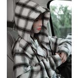 チェック柄フーデッドシャツレディース秋冬 | SUNSHINE CLOSET | 詳細画像10