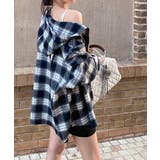 チェック柄フーデッドシャツレディース秋冬 | SUNSHINE CLOSET | 詳細画像17