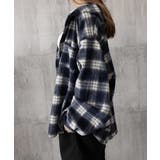 チェック柄フーデッドシャツレディース秋冬 | SUNSHINE CLOSET | 詳細画像30