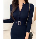 リブニットタイトワンピースウエストベルト | SUNSHINE CLOSET | 詳細画像11 