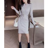 リブニットタイトワンピースウエストベルト | SUNSHINE CLOSET | 詳細画像14 