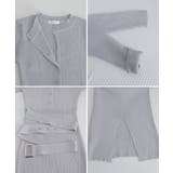 リブニットタイトワンピースウエストベルト | SUNSHINE CLOSET | 詳細画像25 