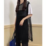 透かし編みロングベストサイドスリット夏服 | SUNSHINE CLOSET | 詳細画像4