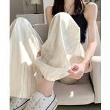 水墨風ワイドパンツ 薄手ドレープパンツ夏 | ANGELCLOSET | 詳細画像18