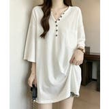 レディース オーバーサイズカットソー 体型カバーロングTシャツ | SUNSHINE CLOSET | 詳細画像12 