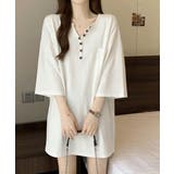 レディース オーバーサイズカットソー 体型カバーロングTシャツ | SUNSHINE CLOSET | 詳細画像16 