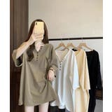 レディース オーバーサイズカットソー 体型カバーロングTシャツ | SUNSHINE CLOSET | 詳細画像20 