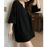レディース オーバーサイズカットソー 体型カバーロングTシャツ | SUNSHINE CLOSET | 詳細画像8 