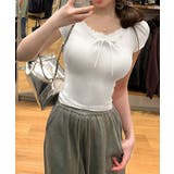 レディース ヘンリーネック 半袖トップスショート丈 | SUNSHINE CLOSET | 詳細画像1