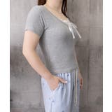 レディース ヘンリーネック 半袖トップスショート丈 | SUNSHINE CLOSET | 詳細画像15
