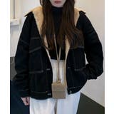 裏ファーデニムジャケットステッチブルゾン | SUNSHINE CLOSET | 詳細画像10 