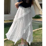 ティアードロングスカート白レーススカート | ANGELCLOSET | 詳細画像11
