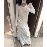 ティアードロングスカート白レーススカート | ANGELCLOSET | 詳細画像16