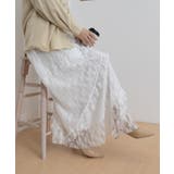 ティアードロングスカート白レーススカート | ANGELCLOSET | 詳細画像22